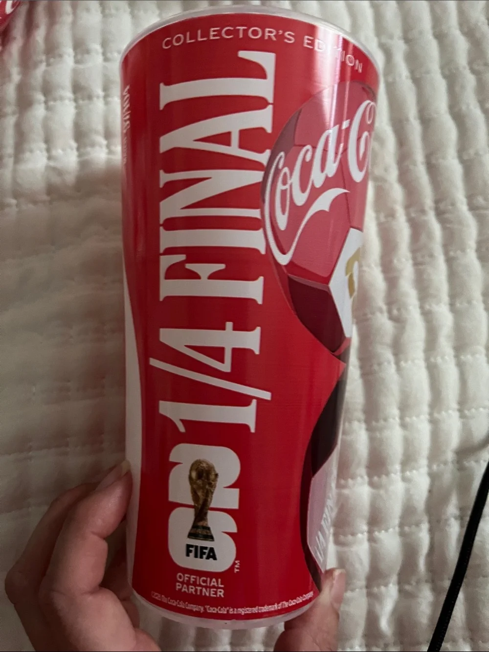 ⚽️ FIFA World Cup Boston Coca-Cola Red / White Tournament Collector Cup Set ⚽️